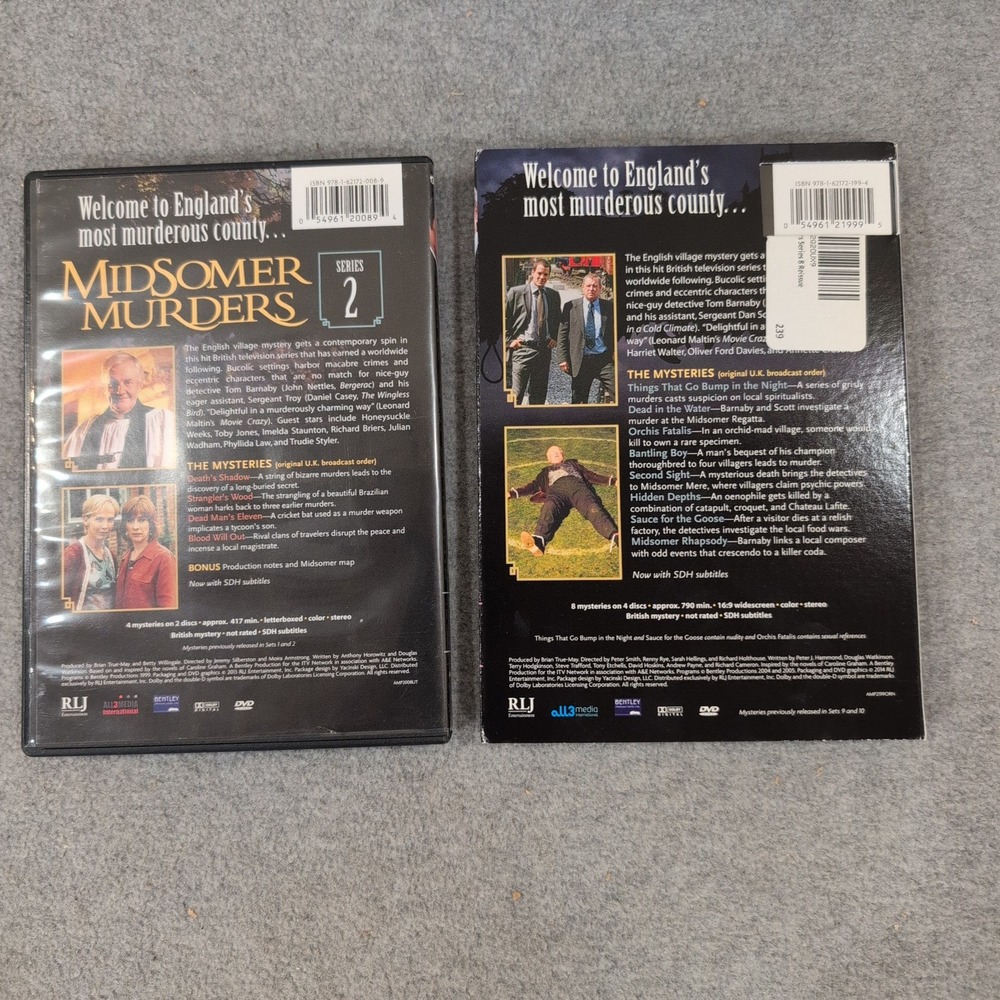 Midsomer Murders Series 2 and Series 8 DVD Set British Mystery Acorn‎ TV - Picture 2 of 2
